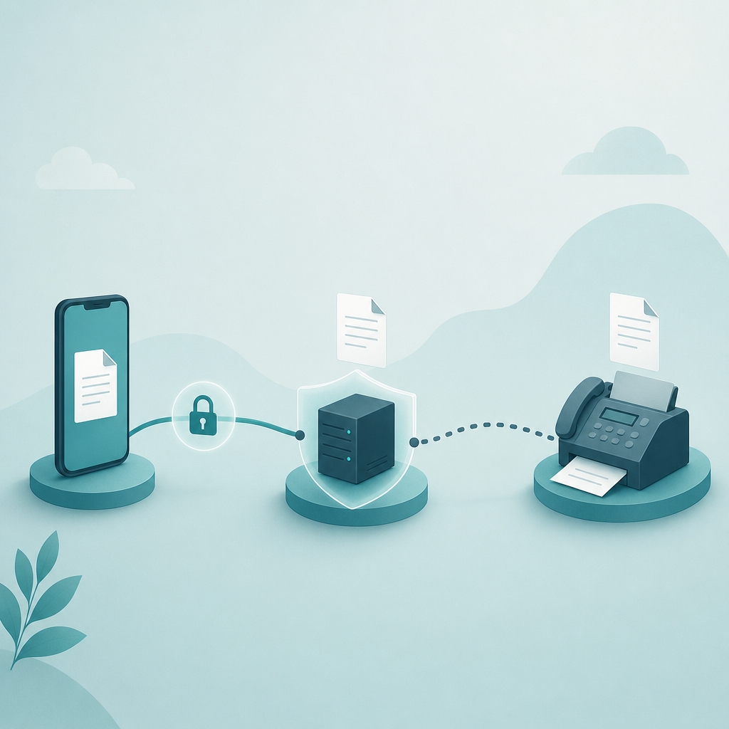 Is Sending a Fax from Your Phone Secure? HIPAA, Encryption, and What Actually Happens to Your Document