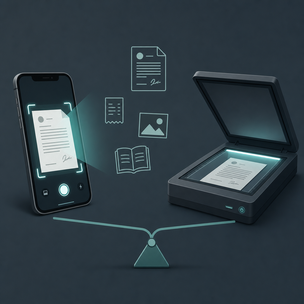Mobile Scanner App vs Desktop/Flatbed Scanner: Which Actually Wins for Everyday Paperwork?