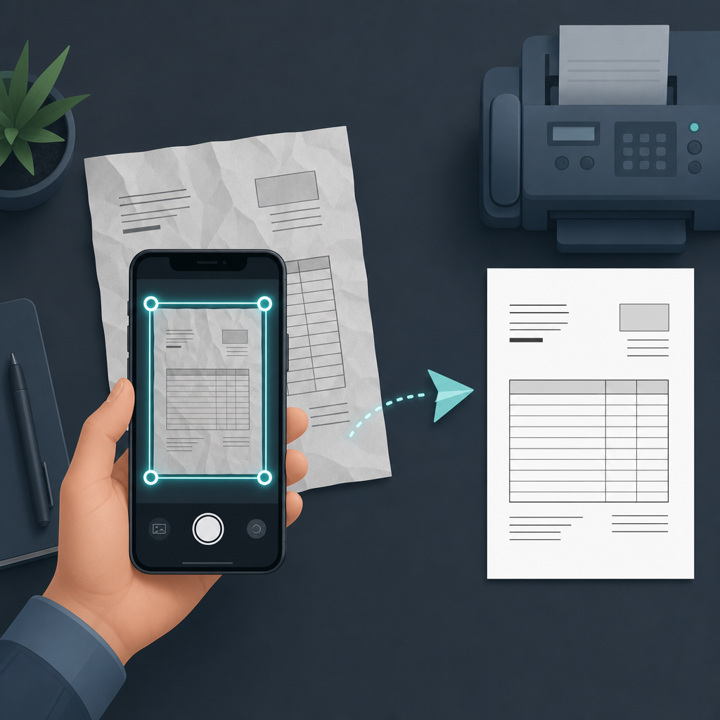 Scan to Fax from Your Phone: Turn a Paper Document into a Sent Fax in 60 Seconds