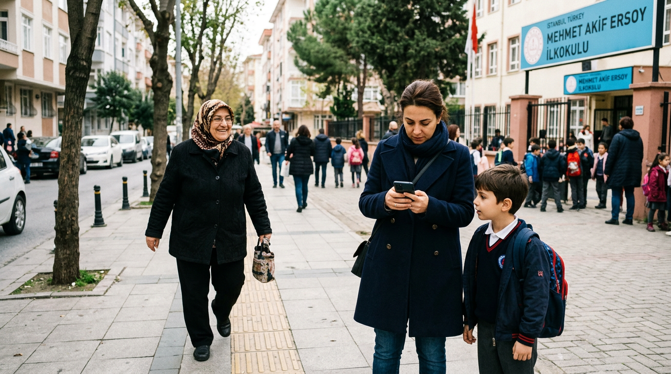 Okul yakınında ya da mahalle kaldırımında geçen gerçekçi, çok kuşaklı bir aile a...