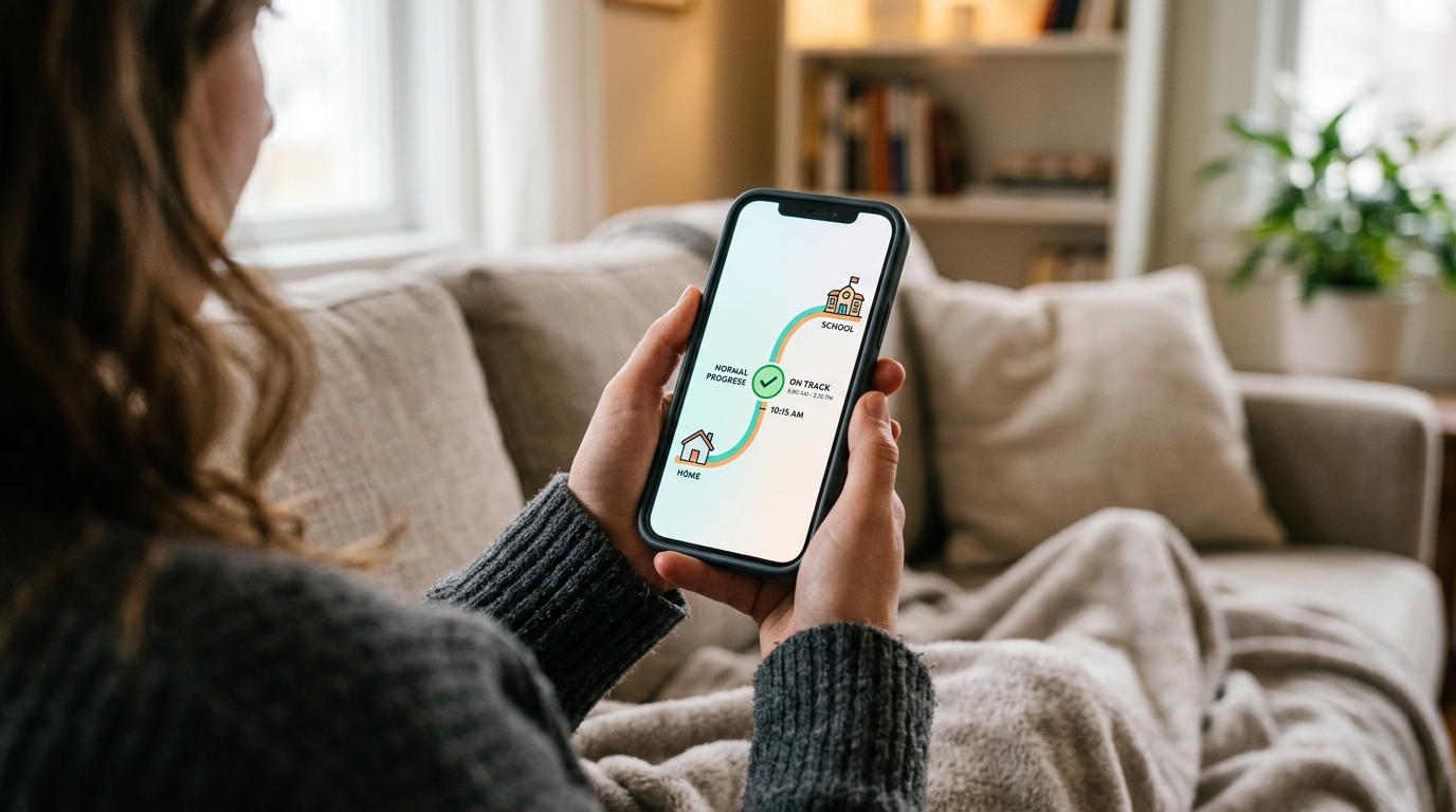 צילום תקריב מעבר לכתף של אדם מחזיק סמארטפון בזמן ישיבה על ספה...