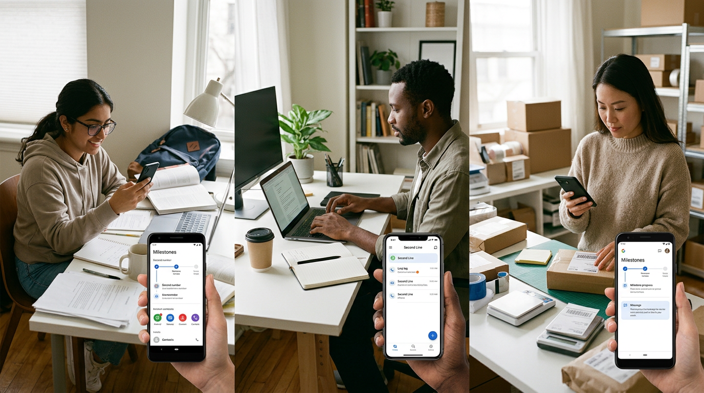 50,000 शुरुआती उपयोगकर्ताओं ने हमें textmow, textnow, textplus और दूसरे नंबर की असली ज़रूरत के बारे में क्या सिखाया