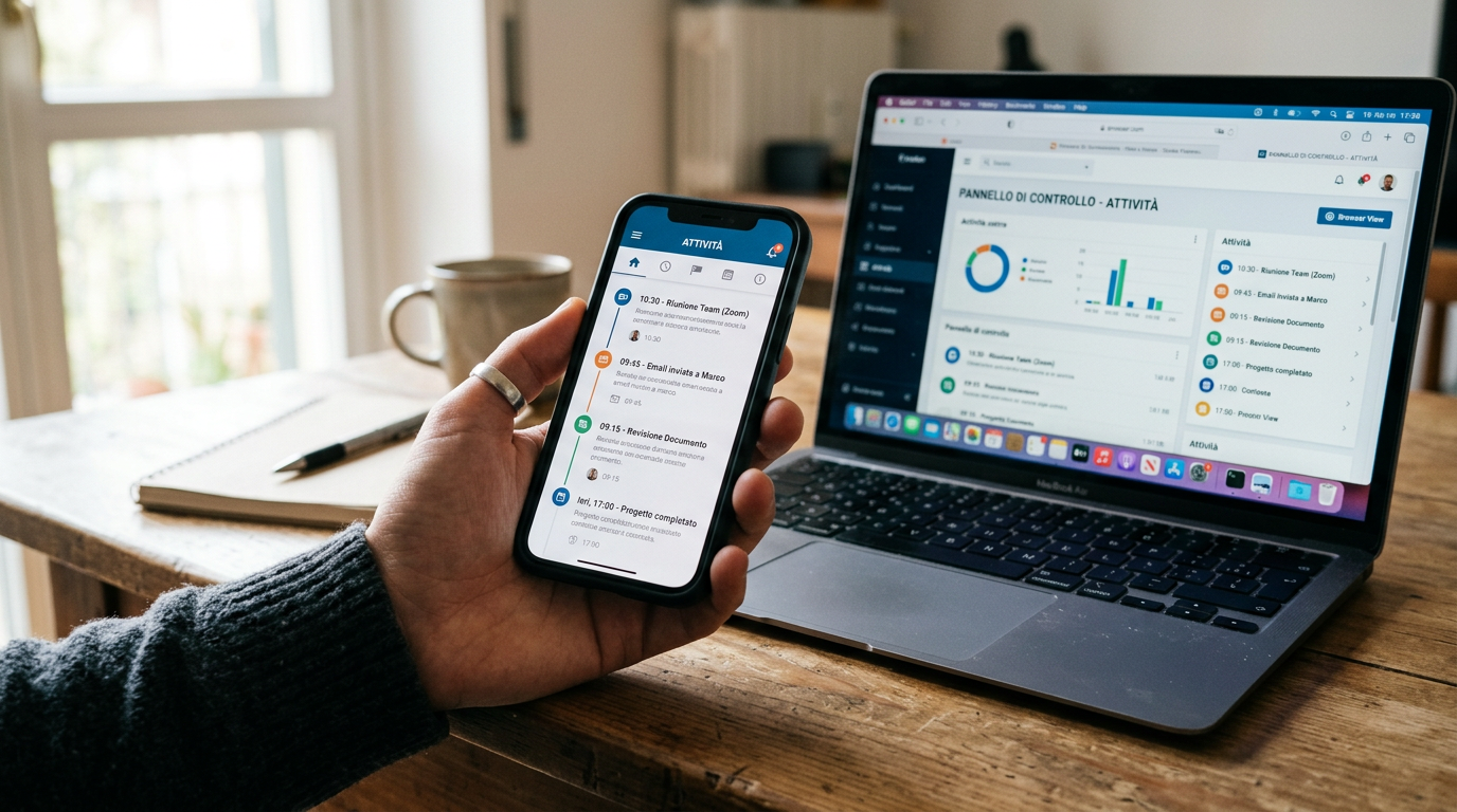 Un realistico primo piano di una mano che tiene uno smartphone mostrando una gen...