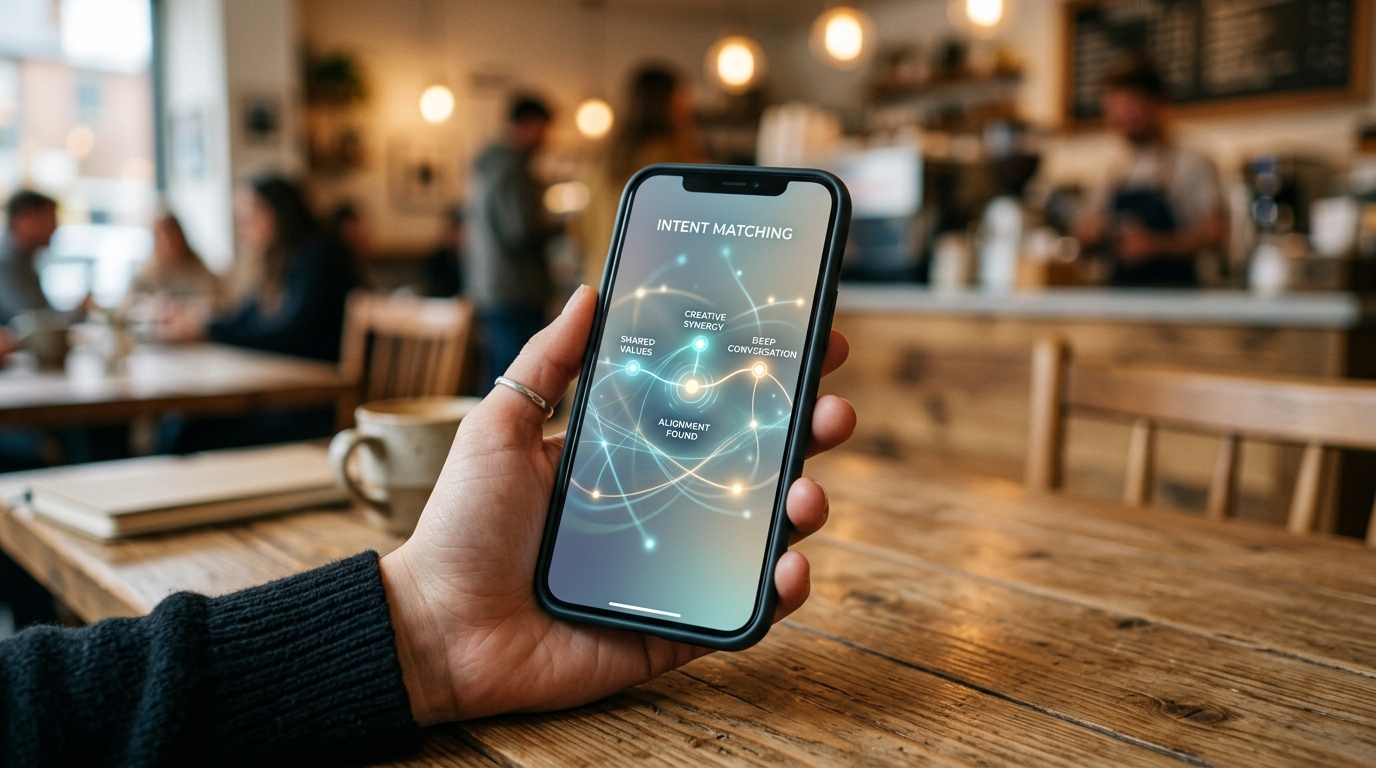 현대적인 스마트폰을 들고 테이블 위에 손을 올리고 있는 사람의 근접 촬영 샷...