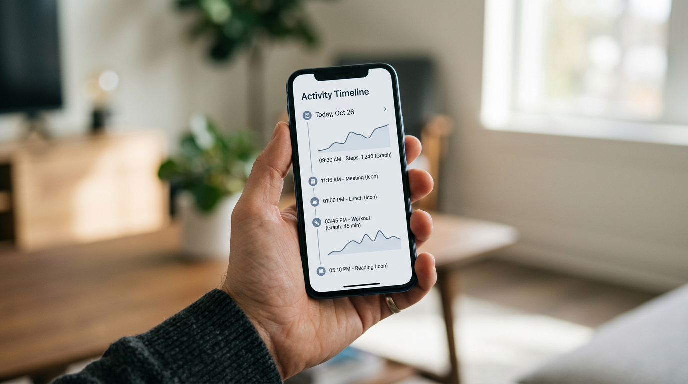 Реалистичный крупный план руки со смартфоном, на экране которого открыт нейтраль...