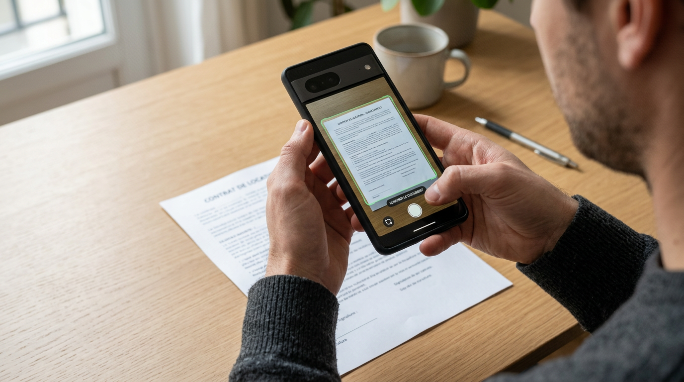 Gros plan réaliste d’une personne utilisant l’appareil photo d’un smartphone pou...