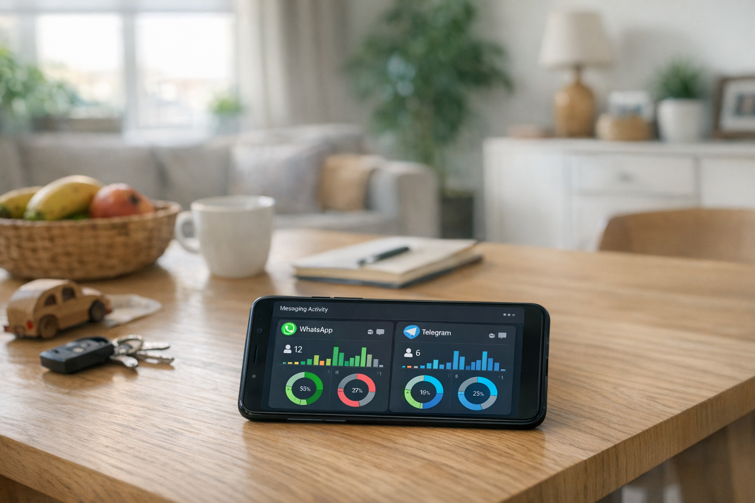 Cosa ti aiuta a vedere Mona - Family Tracker App su WhatsApp e Telegram