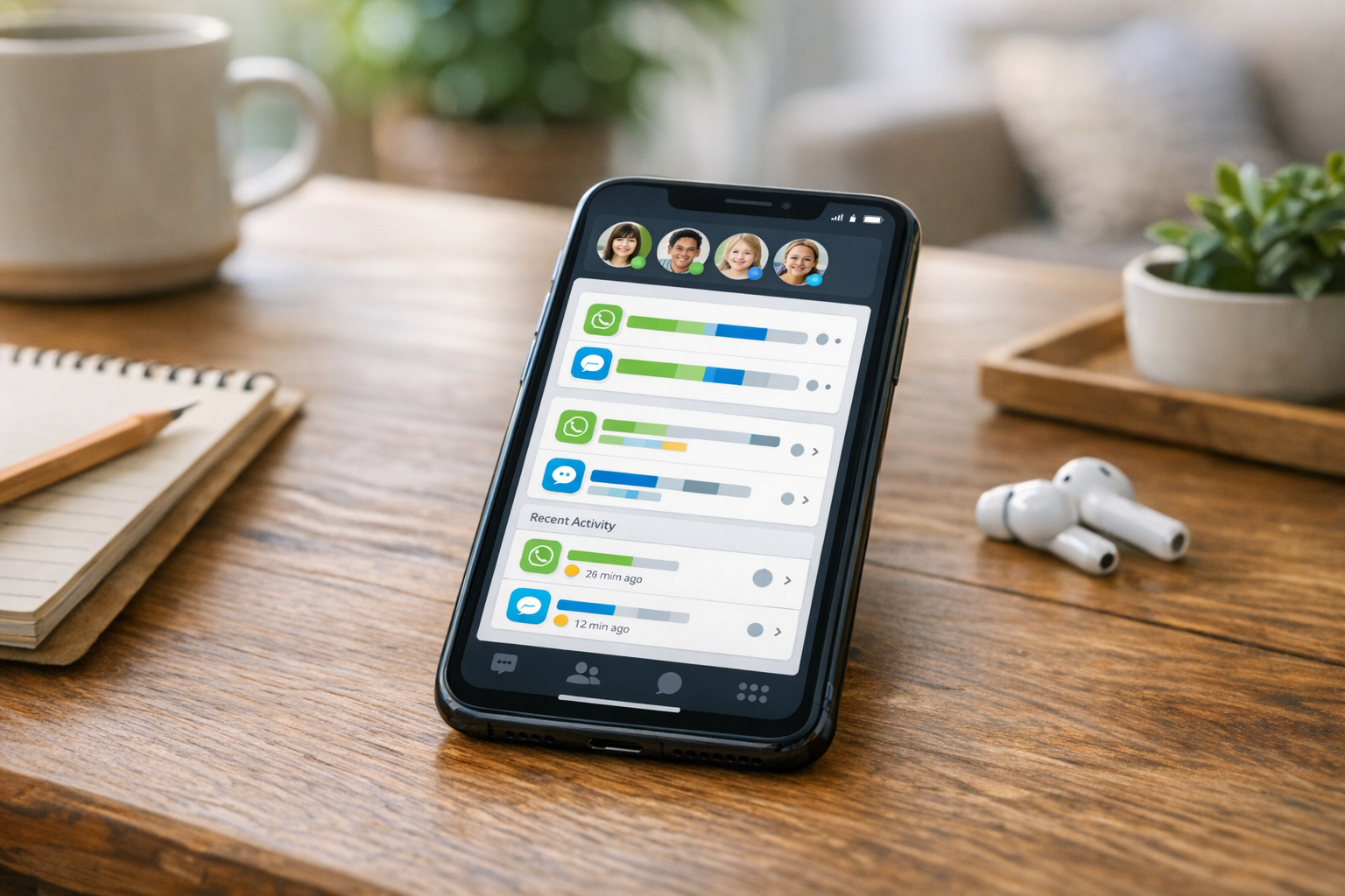 Apa yang Bisa Anda Lihat dengan Mona - Family Tracker App di WhatsApp dan Telegram