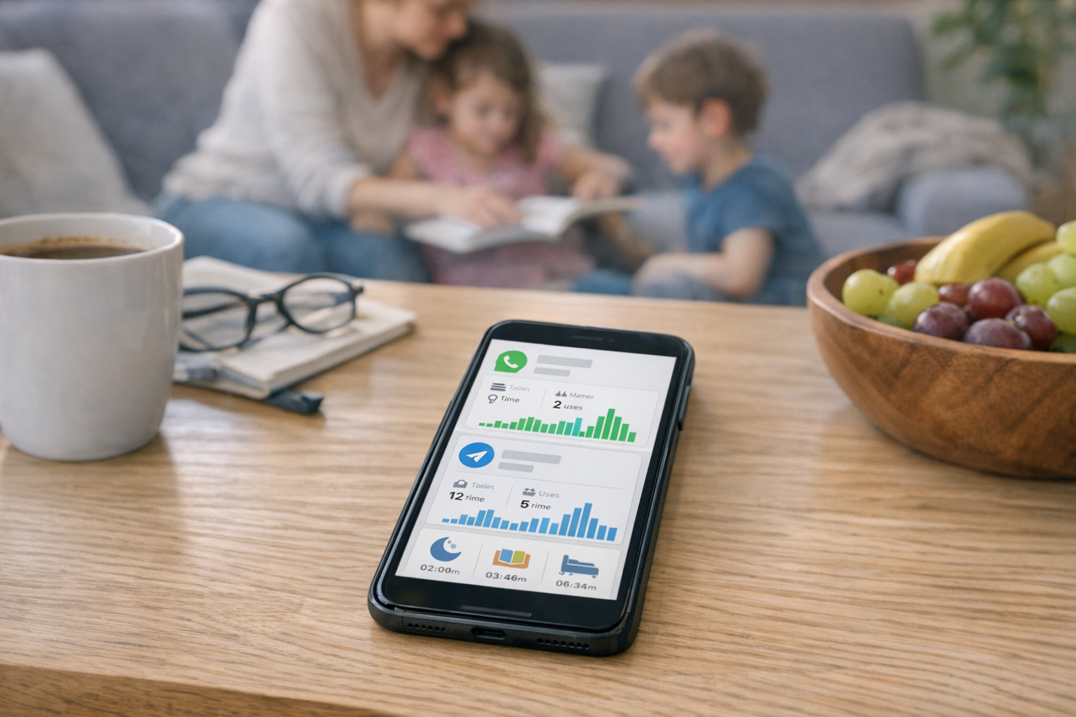 Was Mona – Family Tracker App Ihnen auf WhatsApp und Telegram zeigt