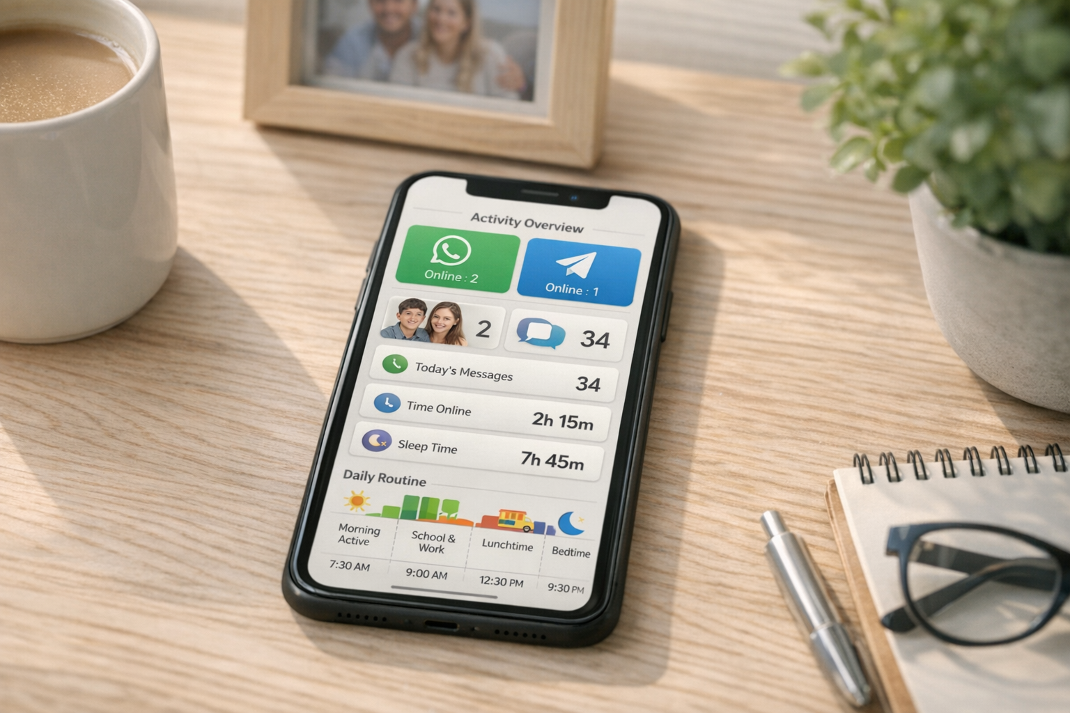 Mit segít látni a Mona - Family Tracker App a WhatsAppon és a Telegramon