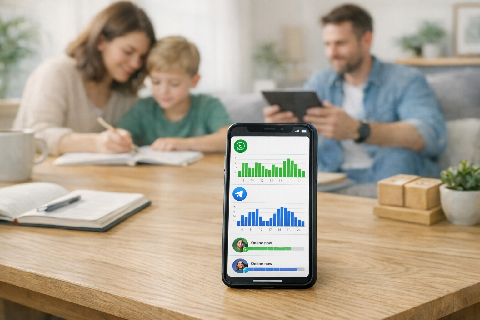 Что помогает увидеть Mona — приложение Family Tracker в WhatsApp и Telegram