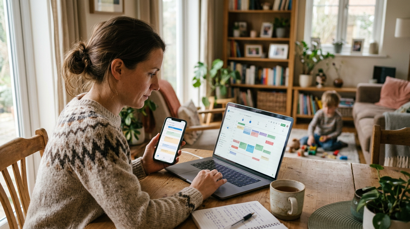 Реалистичная домашняя семейная сцена: взрослый человек за обеденным столом сравн...