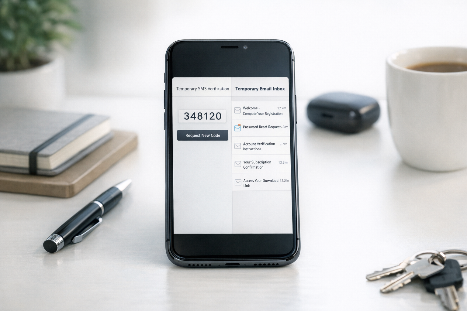 TextNow, TextFree, Google Voice eller temp mail? En praktisk introduktion til Receive SMS&Temp Mail: CodeApp
