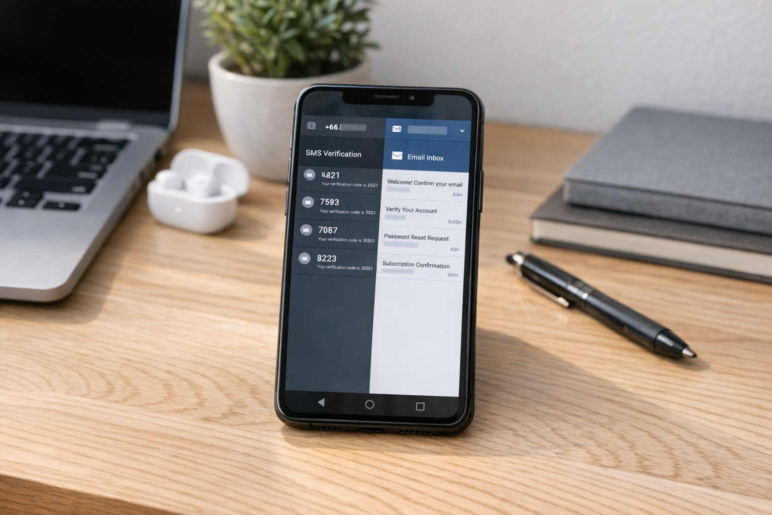 TextNow, Text Free, Google Voice oder Temp Mail? Eine praktische Einführung in Receive SMS&Temp Mail: CodeApp